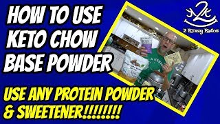 What is Keto Chow base Powder  Make a keto meal replacement shake [upl. by Belvia]