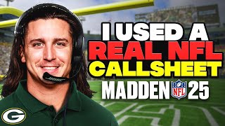 Using a REAL NFL PLAYBOOK In Madden 🤯 [upl. by Nohtan]