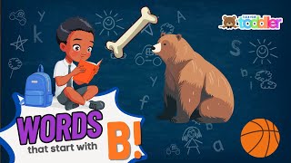 Letter B English Alphabet Words that start with B b words Initial Letter Sounds EFL  ELL [upl. by Grous]