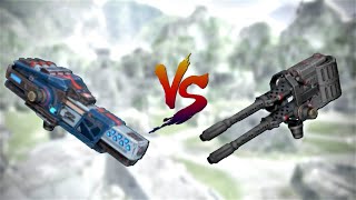 WR Atomizer VS Molot T  Damage Comparison  War Robots Test Server [upl. by Naeloj618]