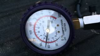 honda 5hp BF5 outboard compression test  70 psi [upl. by Ilonka413]