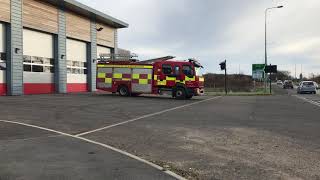 Durham Fire Station Pump turn out [upl. by Aurthur]