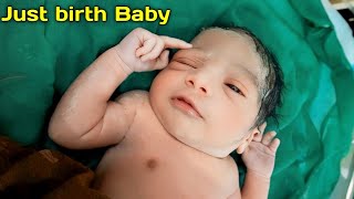 Just birth new Born Baby  cutebaby cute viralvideo [upl. by Inavihs]