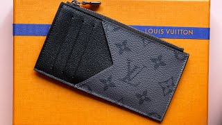 รีวิว Coin Card Holder Louis Vuitton ให้เห็น detail ของชิ้นงานอย่างละเอียด [upl. by Bowerman]