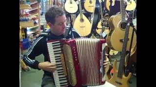 Mark plays a 2nd hand Hohner Musette IV 120 bass Piano Accordion [upl. by Ltihcox]