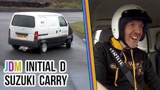 MAD LITTLE JDM SUZUKI CARRY INITIAL D VAN  Drift My Ride Ep 6 [upl. by Micah]