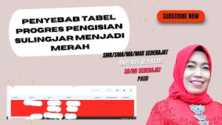 Penyebab tabel progres pengisian sulingjar menjadi merah [upl. by Ebberta]