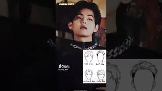 Taehyung Hair Style Edit bts taehyung hairstyle [upl. by Tremaine]