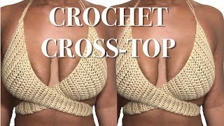 DIY Crossbody Crochet Top  Crochet Wrap Top [upl. by Jameson]