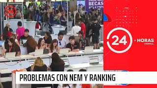 Denuncian problemas con NEM y ranking para postular a la educación superior  24 Horas TVN Chile [upl. by Aninnaig]