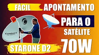 Apontamento para o Sátelite da Claro TV  StarOne D2 Banda C  70W [upl. by Yasdnil609]