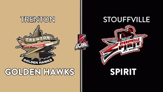 OJHL Highlights  Round 1 Game 2  Trenton Golden Hawks VS Stouffville Spirit  March 10 2024 [upl. by Esenahs]