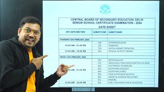 CBSE Latest News 🔥 CBSE Board Exam Date Sheet 2024 is Out  Class 10 and 12 Date Sheet 2024 [upl. by Faye408]