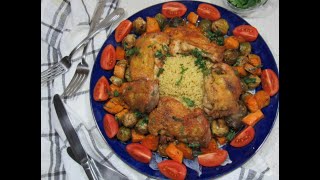 Pui cu legume coapte si couscous [upl. by Nikos]