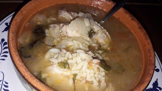 CALDO DE POLLO CON ARROZ [upl. by Ekul41]