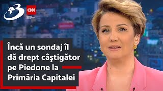 Încă un sondaj îl dă drept câştigător pe Piedone la Primăria Capitalei [upl. by Cocks]