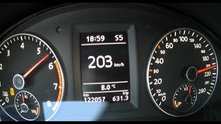 Scirocco 20 TSI 0200kmh acceleration Launch Control [upl. by Tonie273]