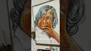 🚀The missile man apjabdulkalam portraitdrawingindependenceday youtubeshorts [upl. by Risley]