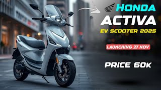 HONDA ACTIVA ELECTRIC SCOOTER 🛵 LAUNCHED with 400KM range 😲 [upl. by Cyrill]