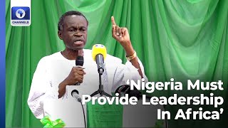 Full Speech Nigerias Democracy Will Have Meaning When She Provides Leadership In Africa  Lumumba [upl. by Halpern]