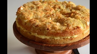 Bienenstich Recipe in English  Authentic German Bee Sting Cake [upl. by Goldie]