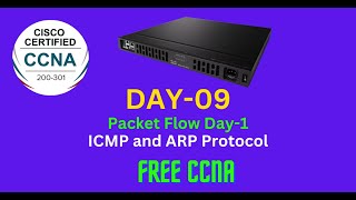 Free CCNA  ICMP and ARP Protocol  Packet Flow  Day 9  CCNA 200301 Complete Tutorial [upl. by Holmen]