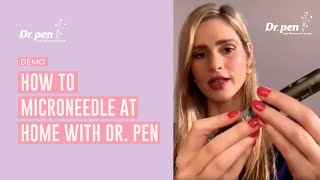 How to Microneedle at Home with the Dr Pen M8 [upl. by Aneleve]