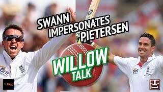 Graeme Swann’s Kevin Pietersen impersonation  Triple M  Willow Talk [upl. by Bremble253]