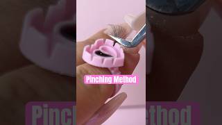 Pinching method 🫶🏽 lashes lashextensions lash fanning lashsupplies pinch lashfans [upl. by Elmira]