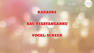 Kau kesayanganku karaoke vocal screen [upl. by Iborian]