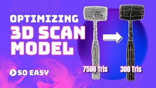 Optimizing 3D Scan Model  Texturing On Blender [upl. by Troc]