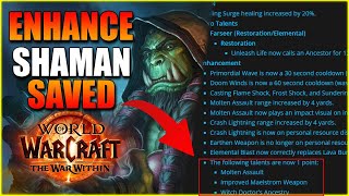 ENHANCEMENT SHAMAN SAVED  War Within Beta Update Notes [upl. by Berg422]