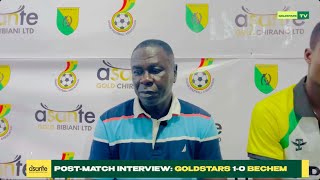 Coach Frimpong Manso react to Bechem win 🎙️  Bibiani GoldStars SC 10 Bechem United  GPL 202425 [upl. by Ruthanne252]