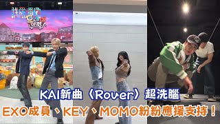 【舞蹈挑戰】KAI新曲〈Rover〉超洗腦 EXO成員、KEY、MOMO紛紛應援支持！ [upl. by Llerrom]