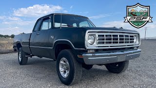 1976 Dodge W200 Club Cab Power Wagon 4x4 Long Bed [upl. by Jezabella]