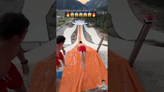 😱😱😱🔥🔥 ski backflip fun sports skiing adventureentertainment shorts solo worldtraveller [upl. by Nayk346]