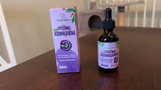 Liposomal Ashwagandha Liquid Drops 2000mg Pepper Extract amp Probiotics for Focus Review [upl. by Eanod]