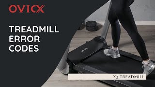 Fixing Treadmill Error Codes  Treadmill Maintenance  OVICX X3 Treadmill [upl. by Hollah]