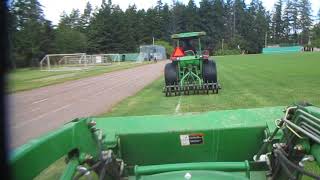 Aeration amp Slicing makes for healthy Sports fields [upl. by Anaitsirhc365]