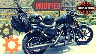 HARLEY DAVIDSON IRON 883  Modified  Custom Accessories [upl. by Euqinotna]