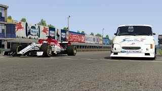 F1 Alfa Romeo19 vs Ford Supervan III at Monza Full Couse [upl. by Dlanger66]