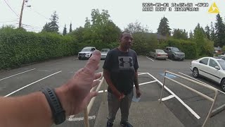 Video shows I5 mass shooting suspect seeking help from police officers in the hours prior [upl. by Aicnelev144]