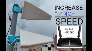 LPDA External Antenna for TP Link MR600  Increase your 4G Internet speed [upl. by Balch]