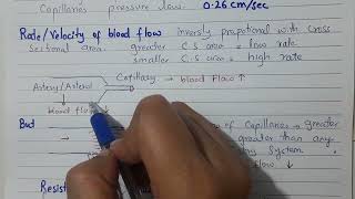 Comparison of rate of blood flow through arteries arterioles capillariesvenules and veins [upl. by Glogau]