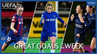 UWCL Great Goals Matchday 4  Graham Hansen Cuthbert Thiney [upl. by Steve]