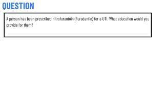 A person has been prescribed nitrofurantoin Furadantin for a UTI [upl. by Lyram]