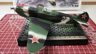 ICM 148 scale LaGG3 after build review [upl. by Yanahs]