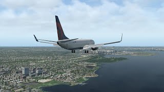 X Plane 11  Atlanta to DC Ronald Reagan  Zibo 737900 Ultimate  Max Graphics [upl. by Zemaj]