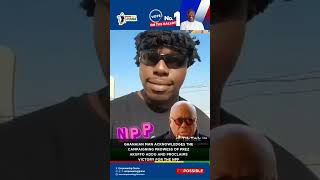 GHANAIAN MAN ACKNOWLEDGES THE CAMPAIGN PROWESS OF PREZ AKUFFO ADDO AND PROCLAIMS VICTORY FOR THE NPP [upl. by Hanoj601]