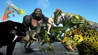 DINOSAURIOS ÚNICOS Y MÁS REALES  INCREÍBLE MOD  ARK Survival Evolved [upl. by Radman]